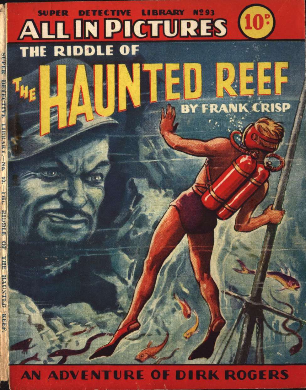 Book Cover For Super Detective Library 93 - The Riddle of the Haunted Reef