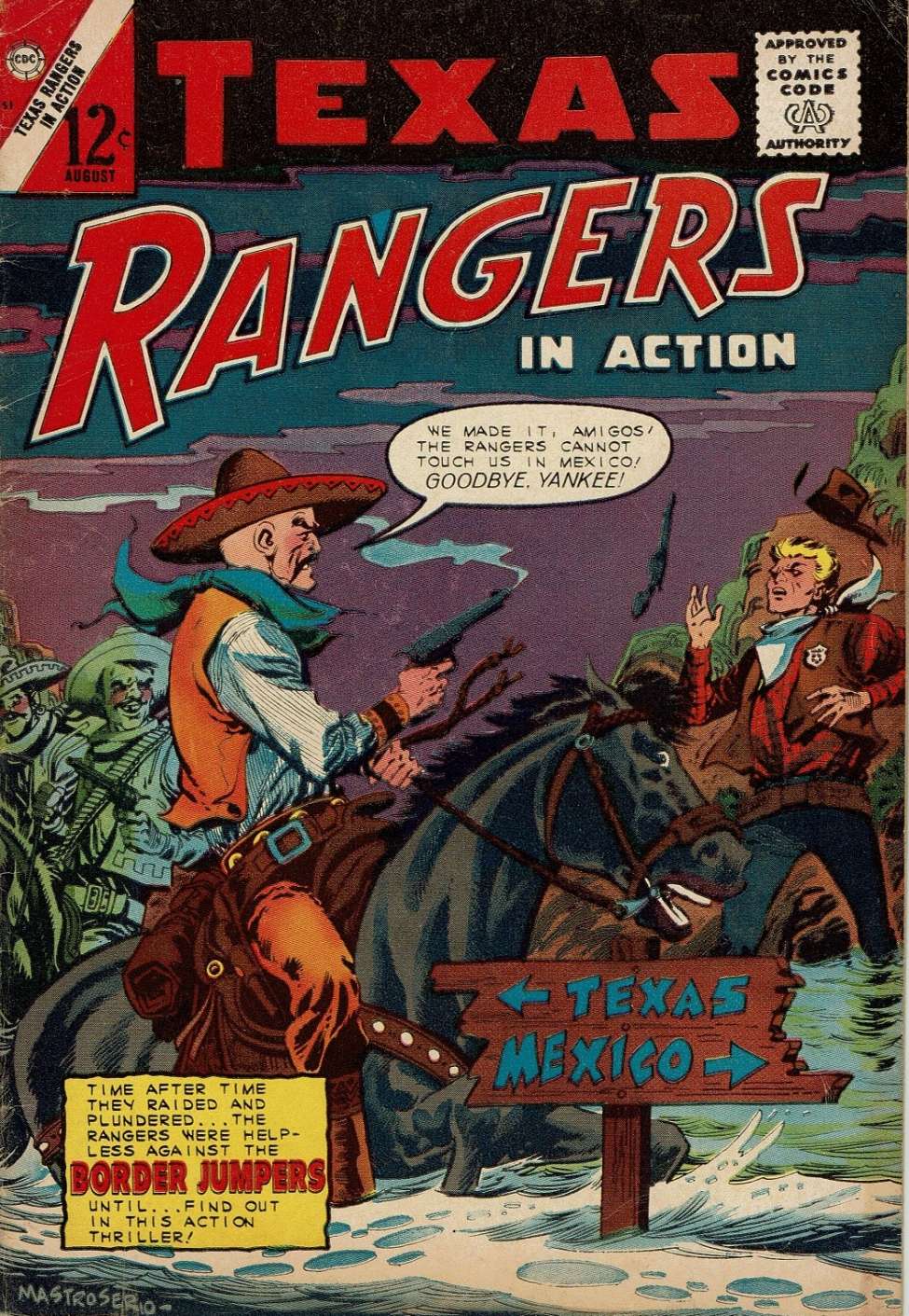 Comic Book Cover For Texas Rangers in Action 51