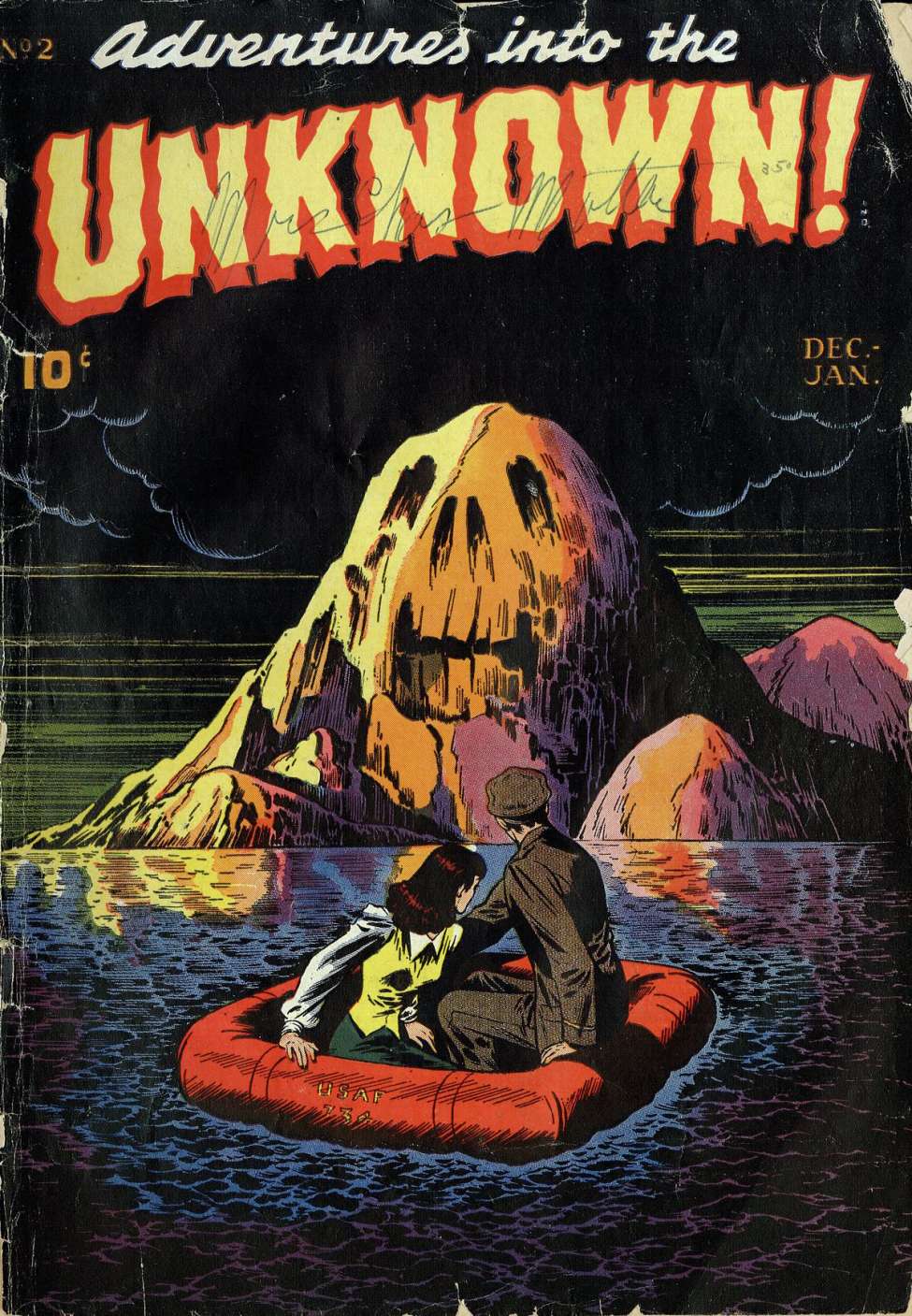 Comic Book Cover For Adventures into the Unknown 2