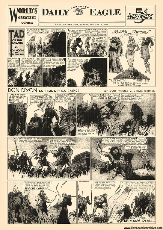 Comic Book Cover For Don Dixon 1938