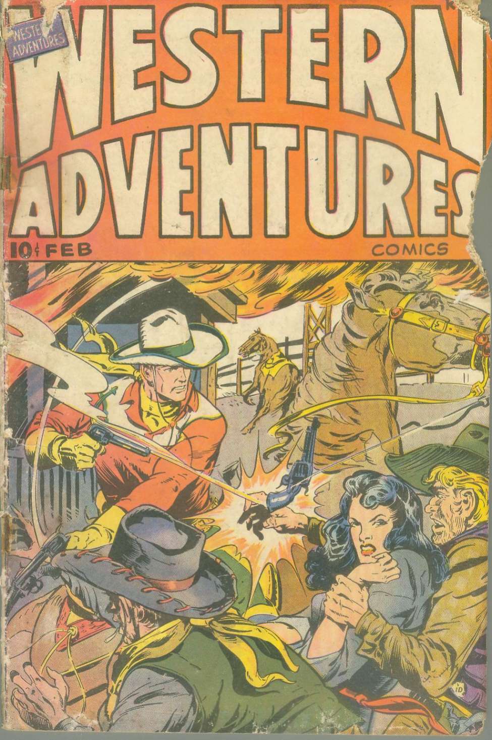 Comic Book Cover For Western Adventures 3