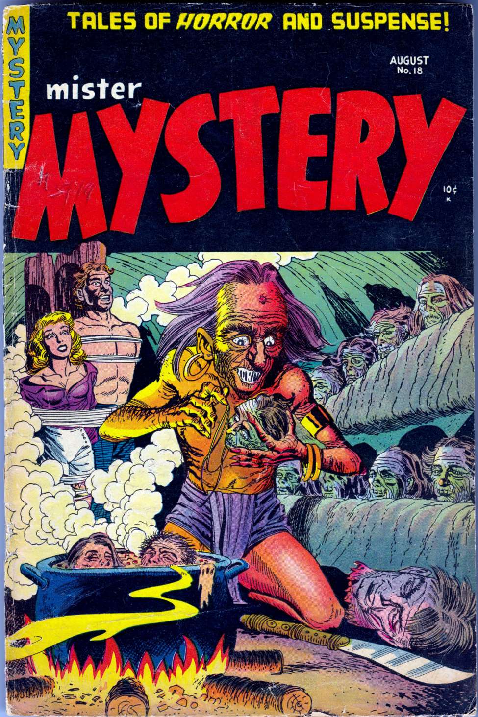 Comic Book Cover For Mister Mystery 18