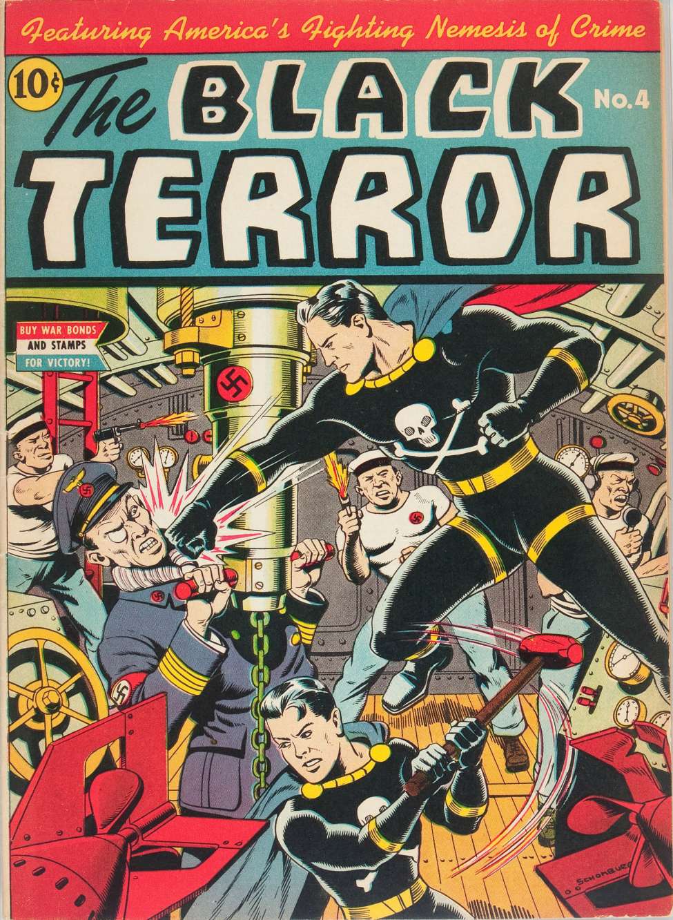Comic Book Cover For The Black Terror 4 - Version 2