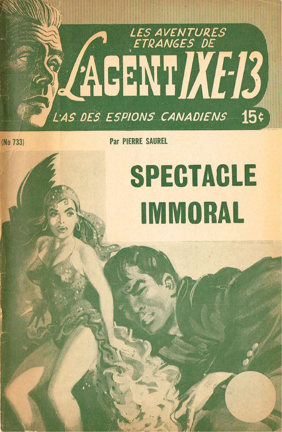 Book Cover For L'Agent IXE-13 v2 733 - Spectacle immoral