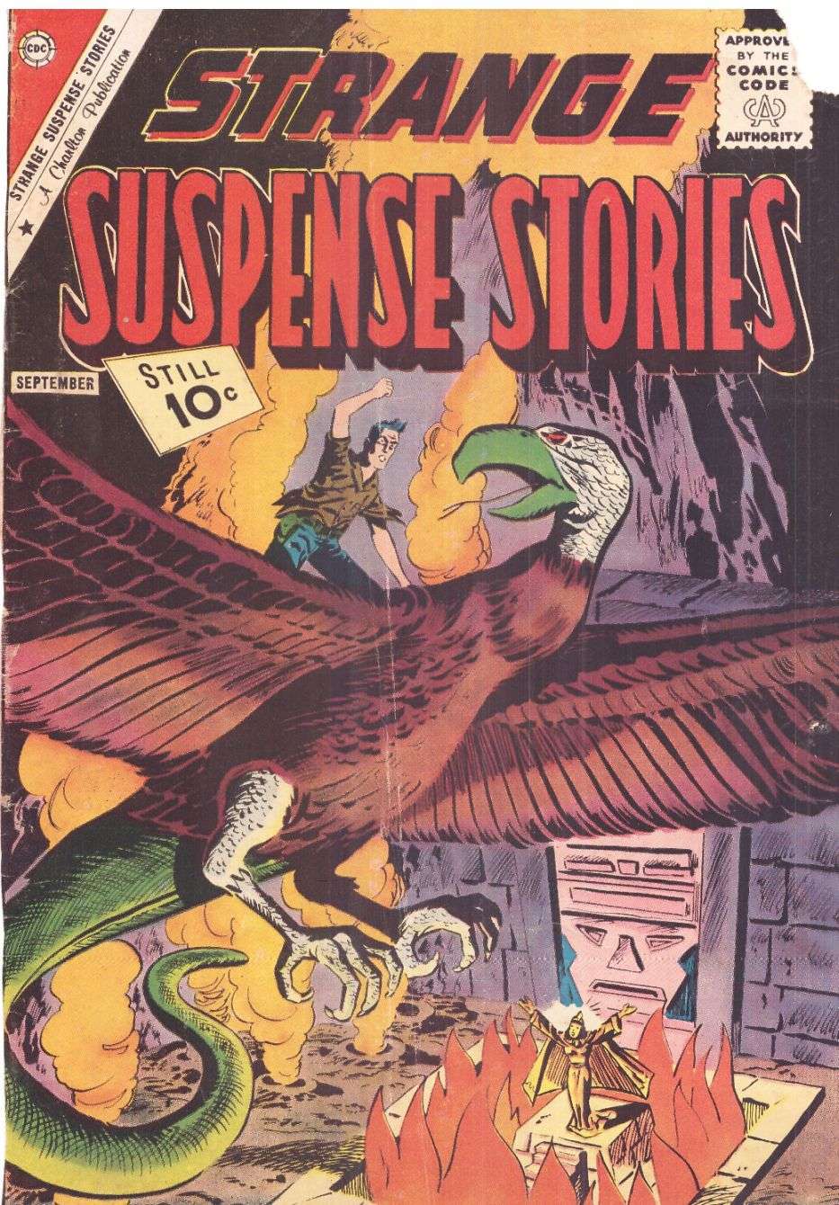 Comic Book Cover For Strange Suspense Stories 55