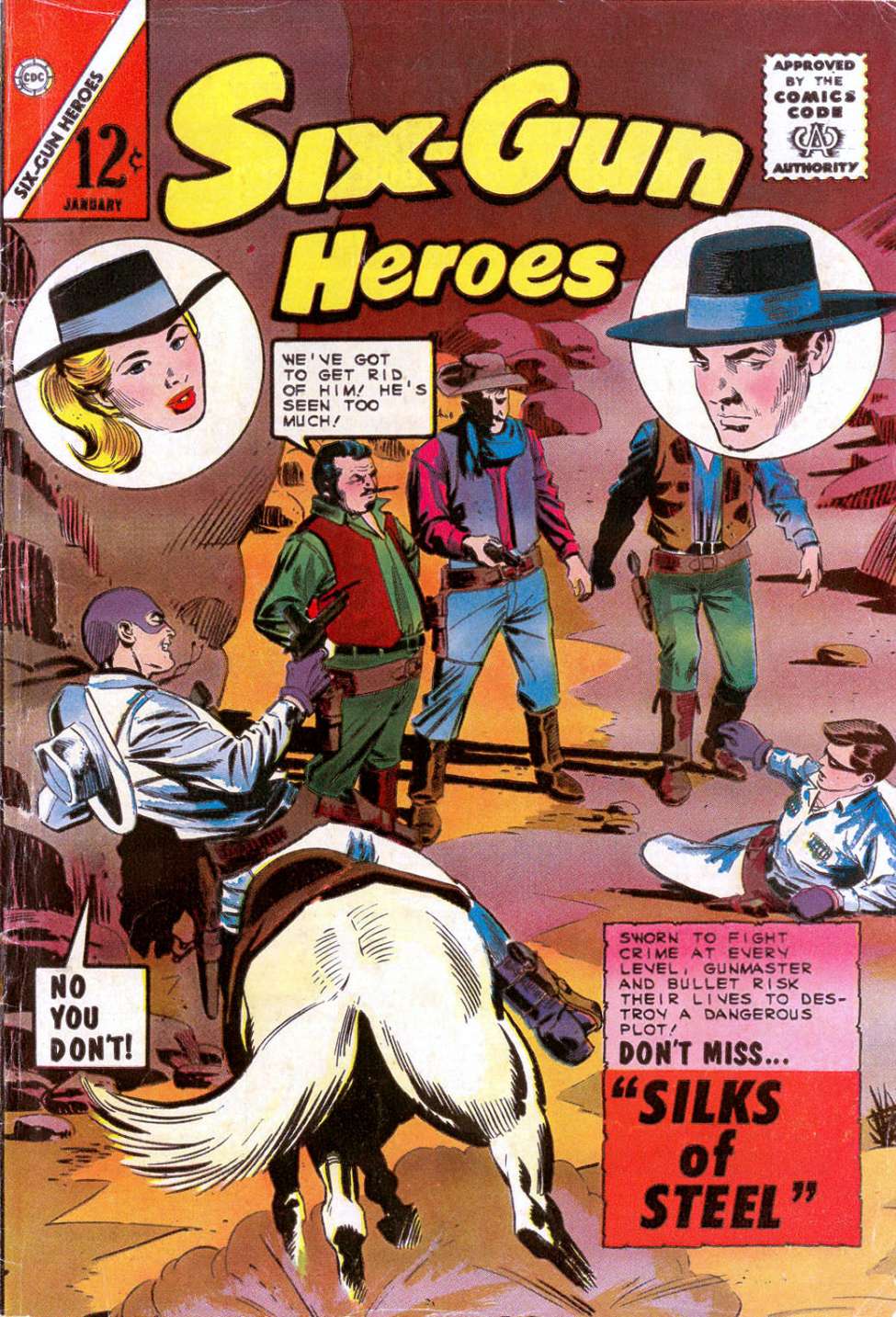 Comic Book Cover For Six-Gun Heroes 82