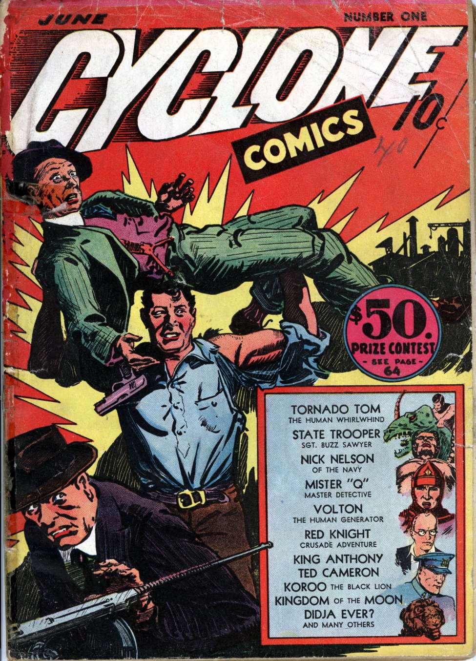 Comic Book Cover For Cyclone Comics 1