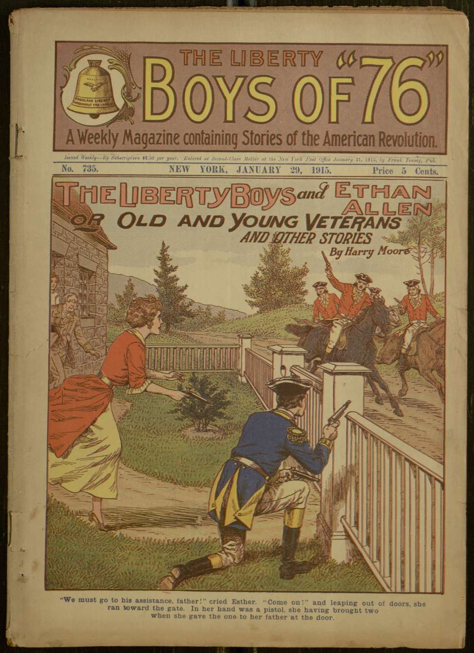 Book Cover For The Liberty Boys of 76 735 - The Liberty Boys and Ethan Allen