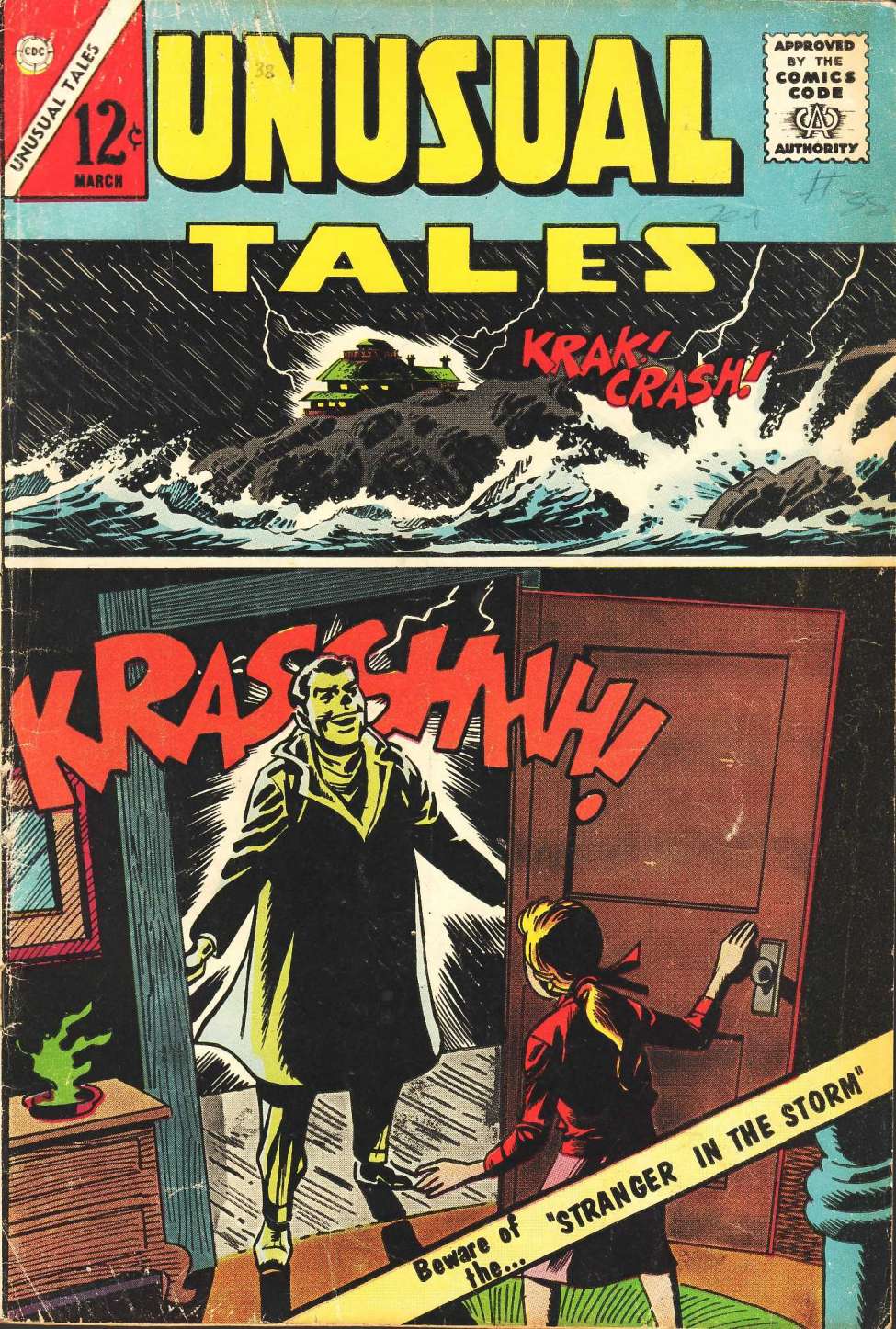 Comic Book Cover For Unusual Tales 38