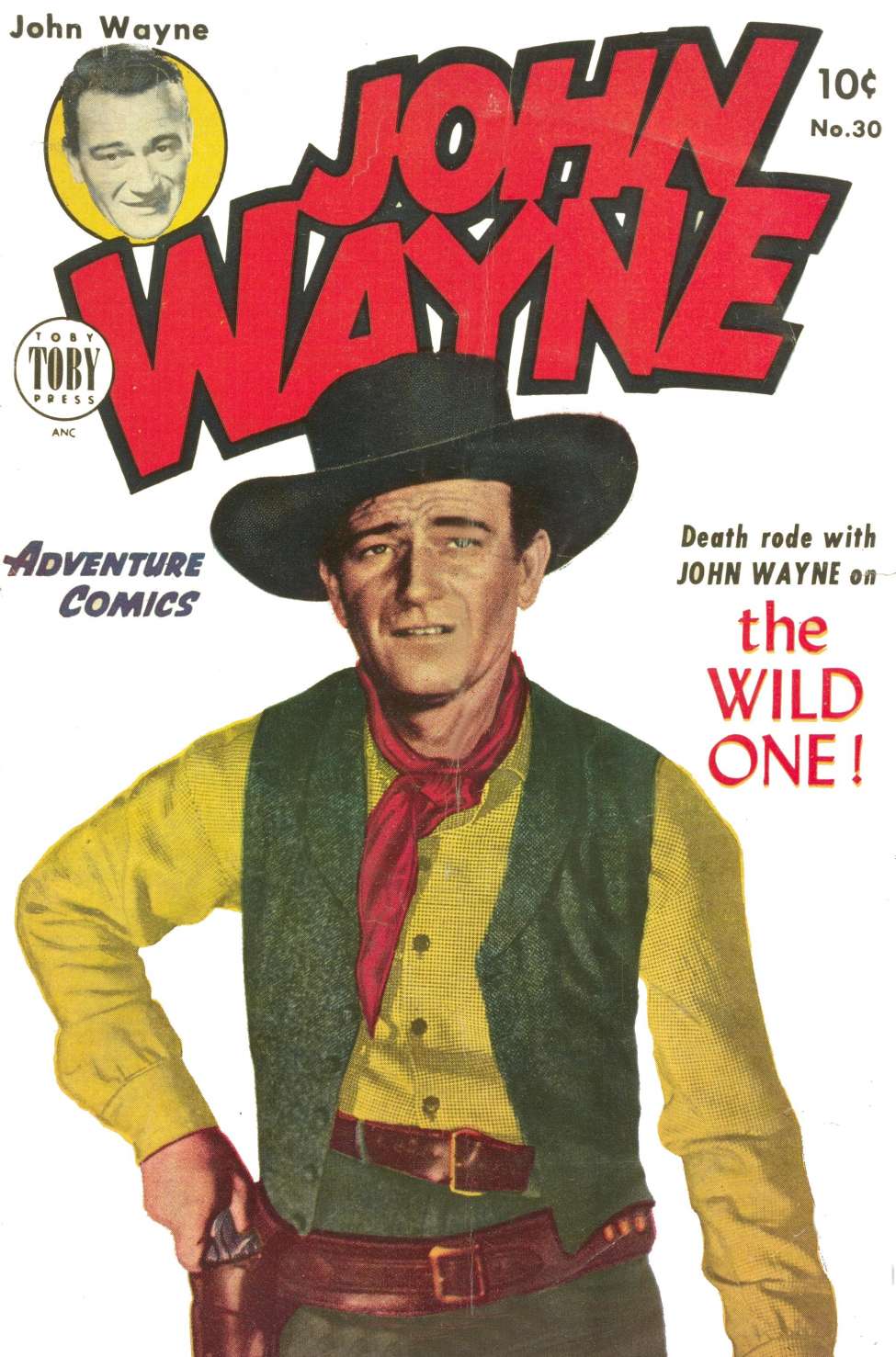 Comic Book Cover For John Wayne Adventure Comics 30