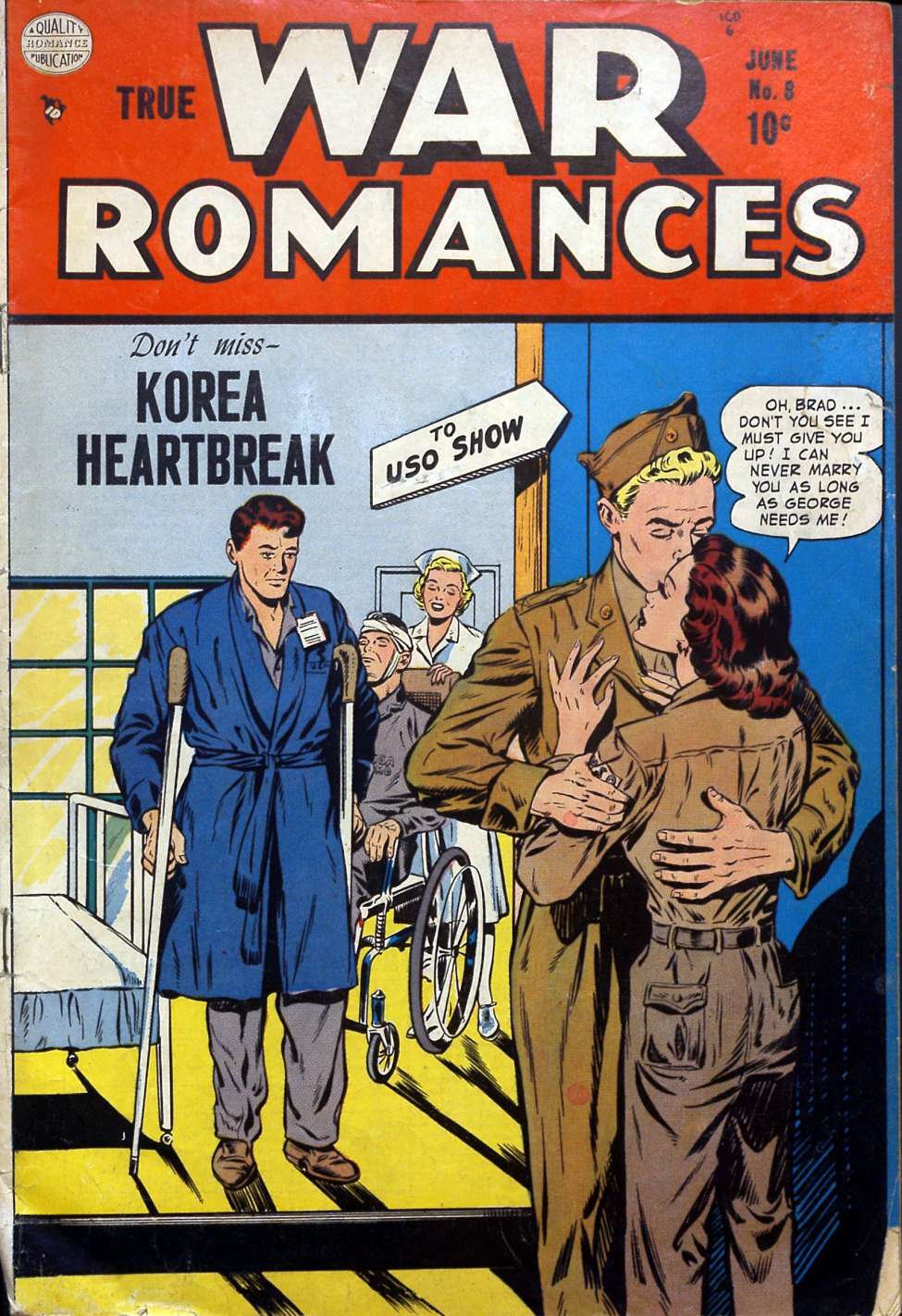 Comic Book Cover For True War Romances 8