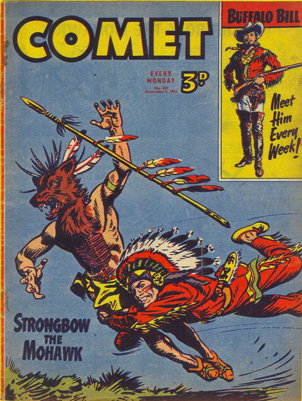 Comic Book Cover For The Comet 281