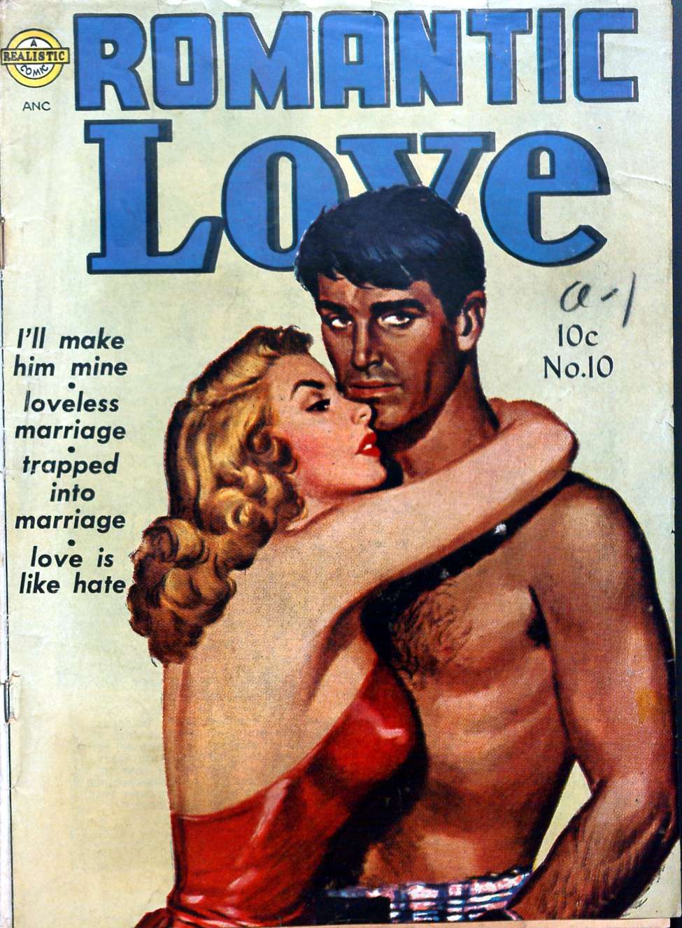 Comic Book Cover For Romantic Love 10