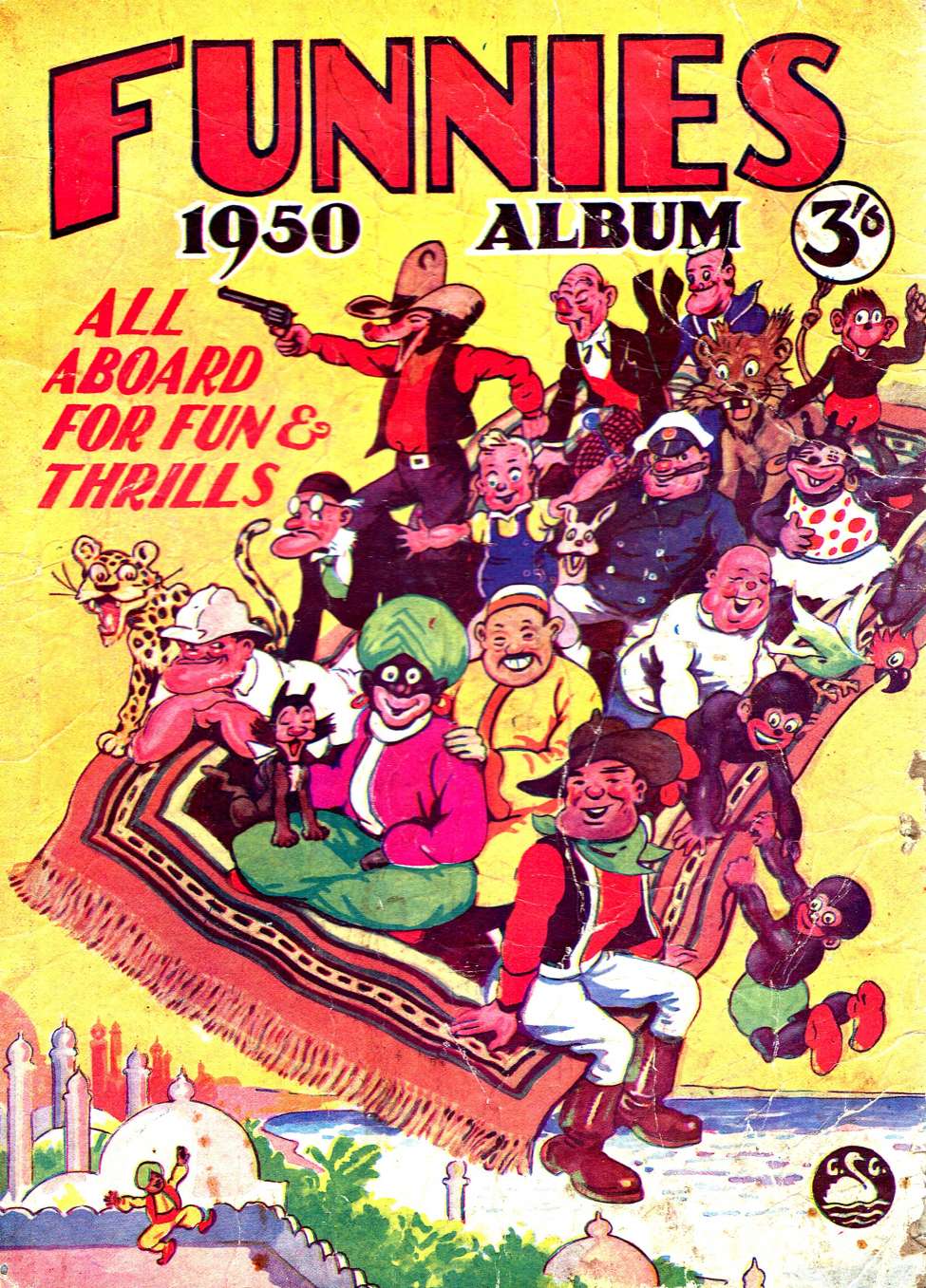 Comic Book Cover For Funnies Album 1950 Part 2 - Version 2