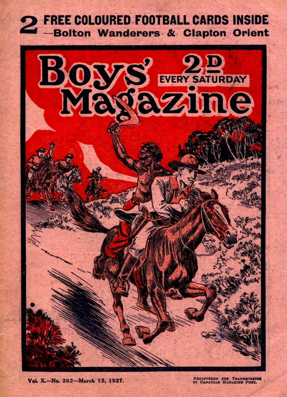 Book Cover For Boys' Magazine 262