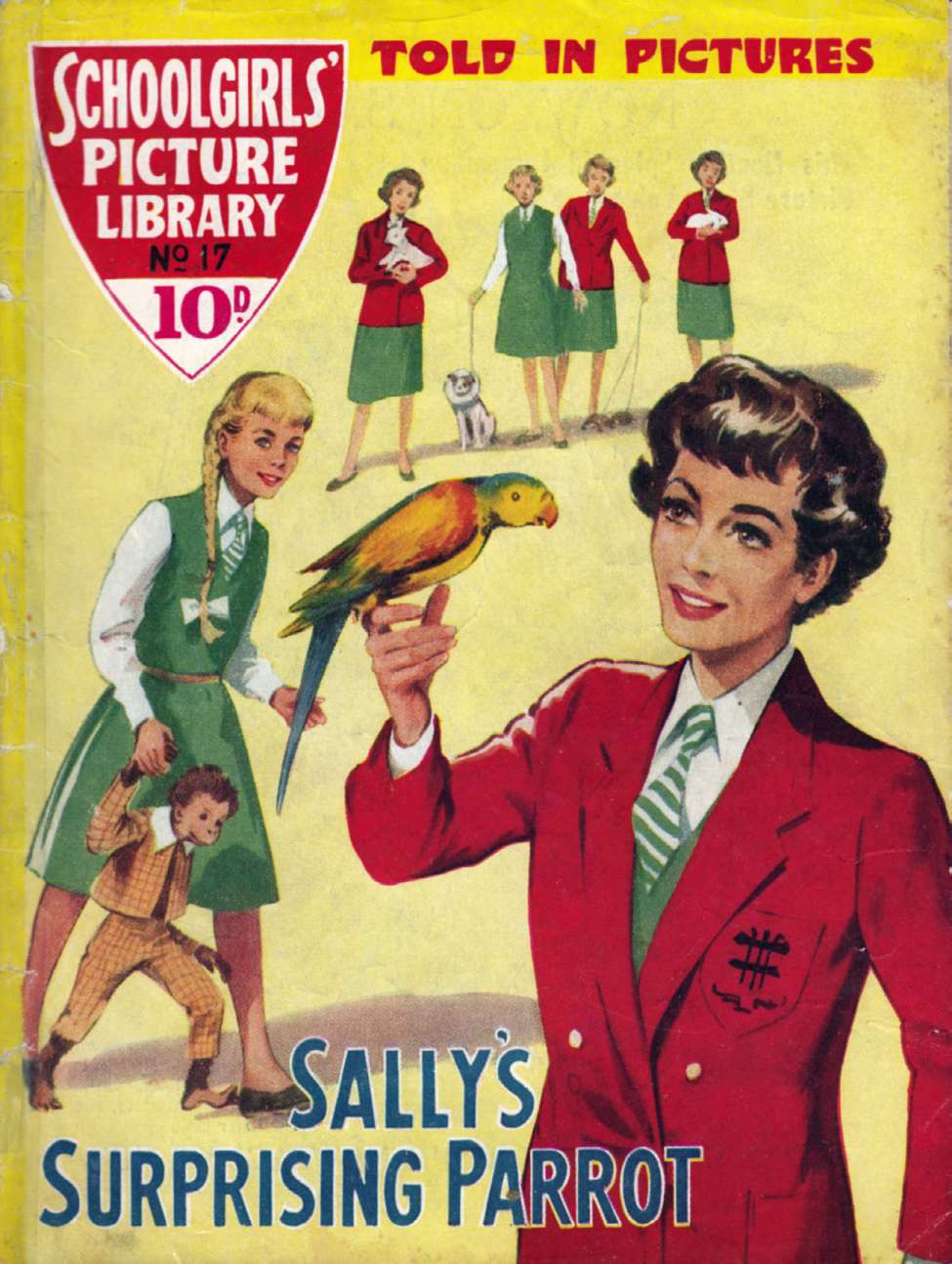 Book Cover For Schoolgirls' Picture Library 17 - Sally's Surprising Parrot