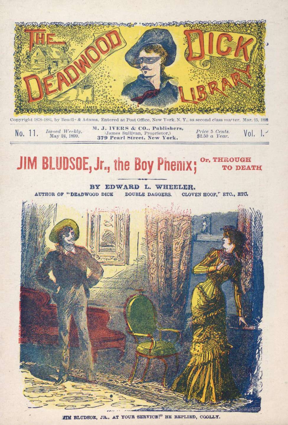 Book Cover For Deadwood Dick Library v1 11 - Jim Bludsoe, Jr., the Boy Phenix