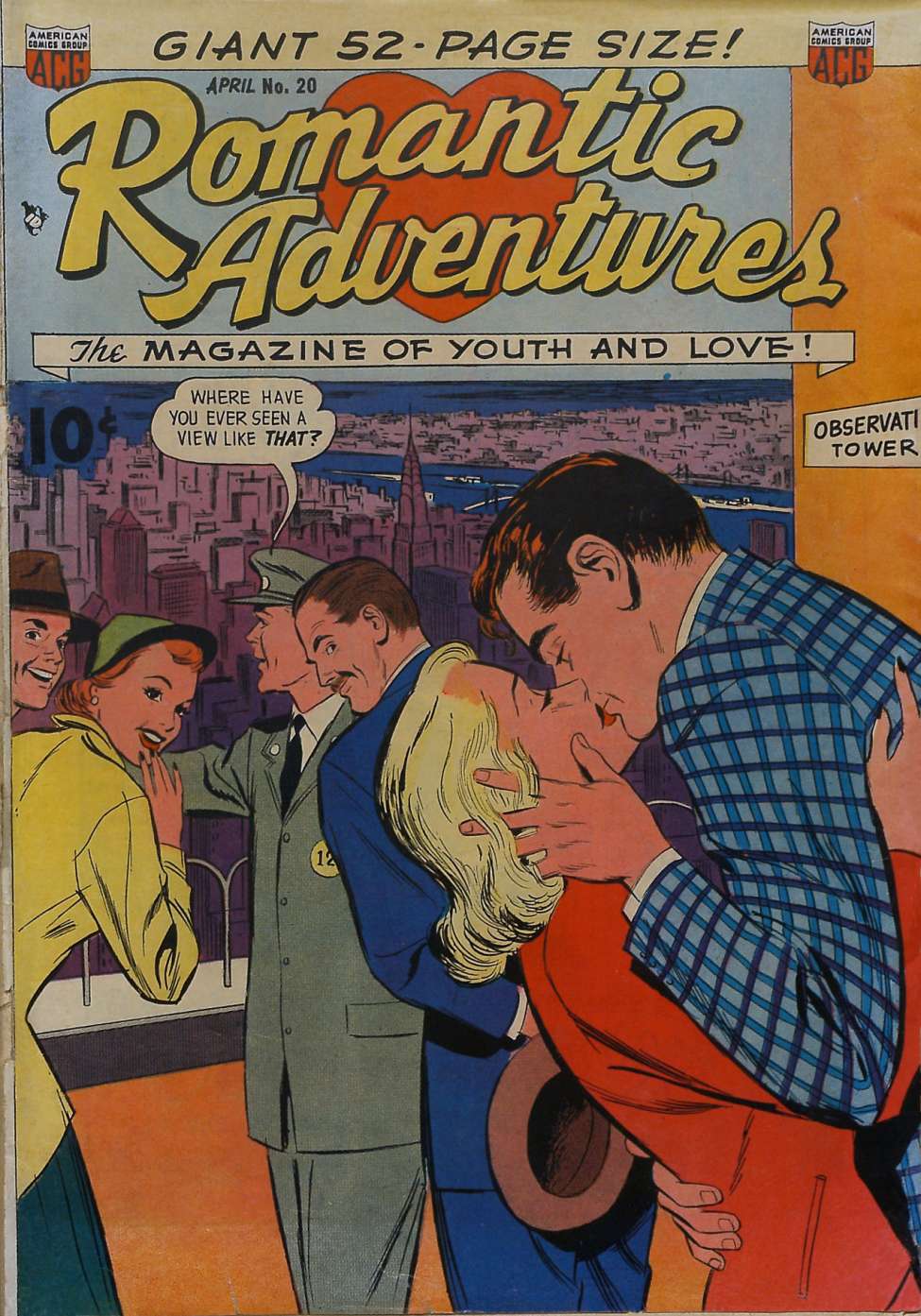Comic Book Cover For Romantic Adventures 20