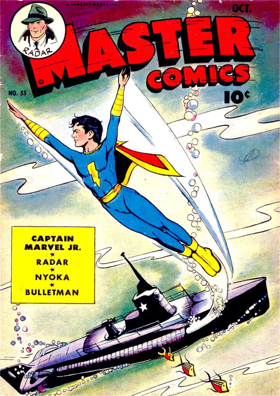 Comic Book Cover For Master Comics 55