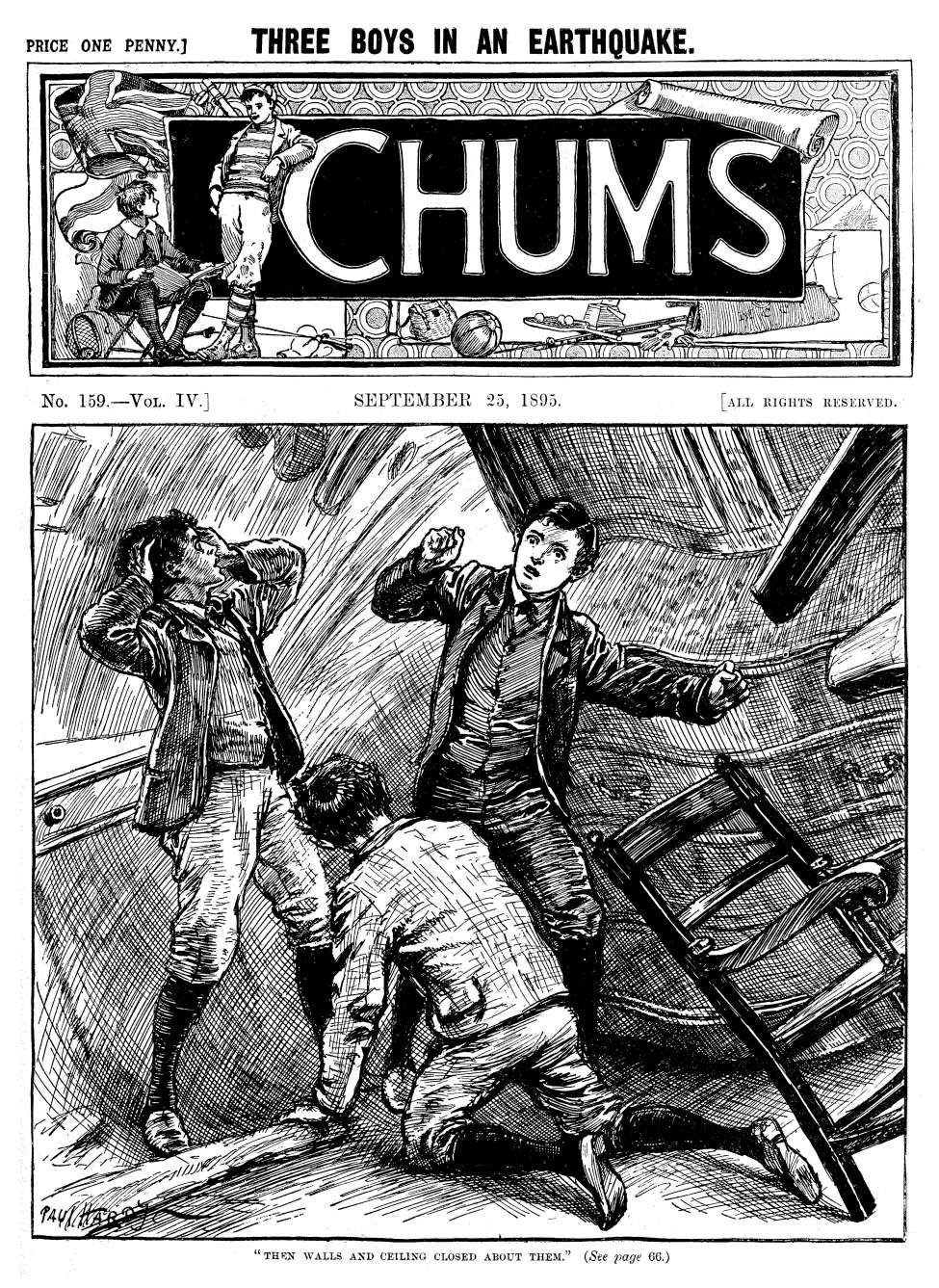 Comic Book Cover For Chums 159 - Yarns Of The Lifeboat