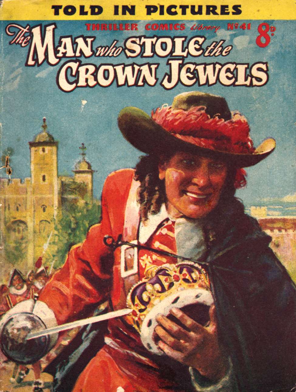 Comic Book Cover For Thriller Comics Library 41 - The Man Who Stole the Crown Jewels