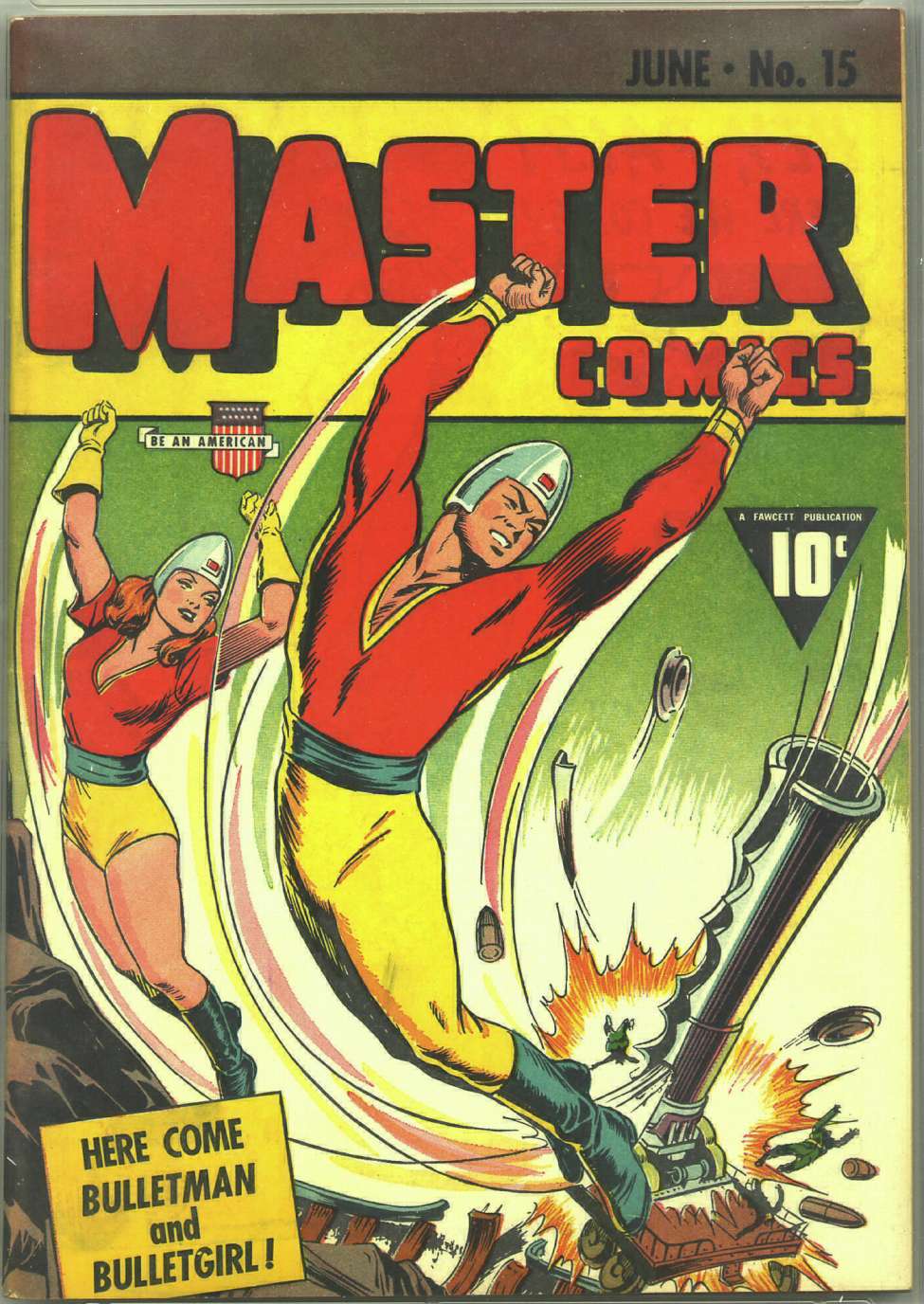 Comic Book Cover For Master Comics 15