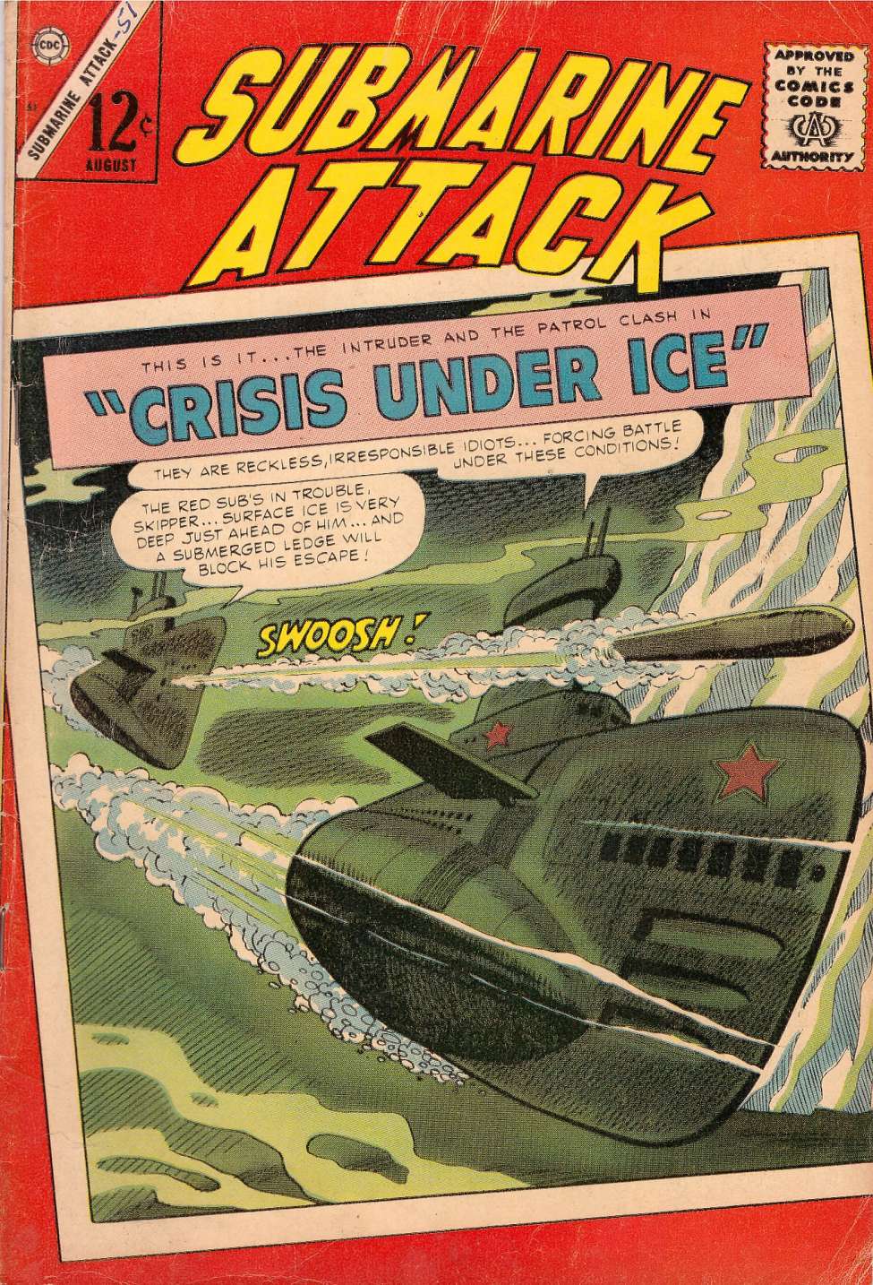 Comic Book Cover For Submarine Attack 51