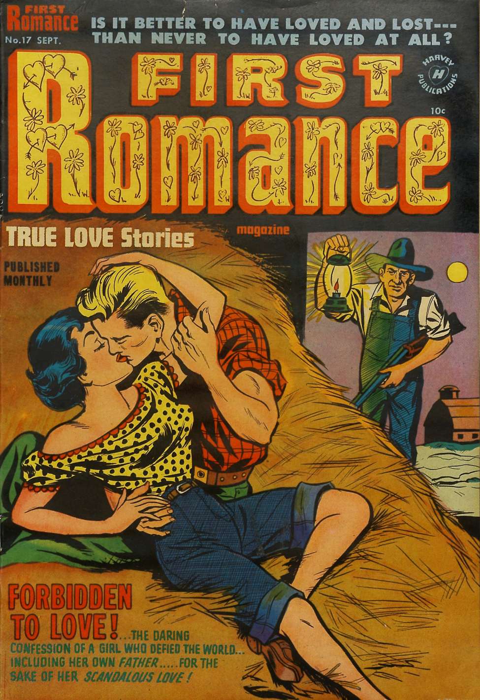 Comic Book Cover For First Romance Magazine 17 - Version 1