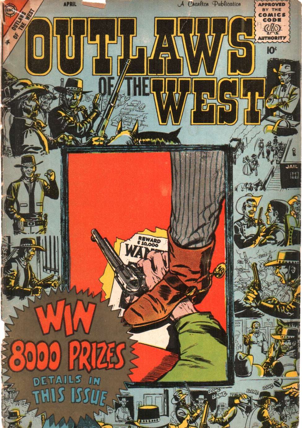 Comic Book Cover For Outlaws of the West 19 - Version 1