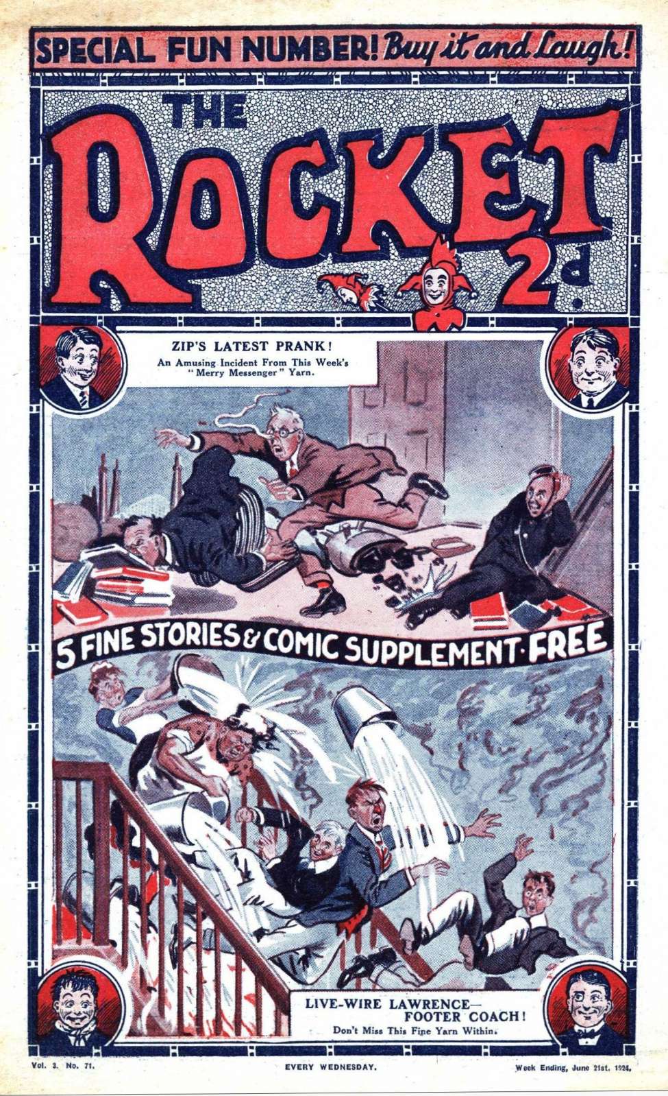 Comic Book Cover For The Rocket 71 - Zip Cracks A Hard Nut!