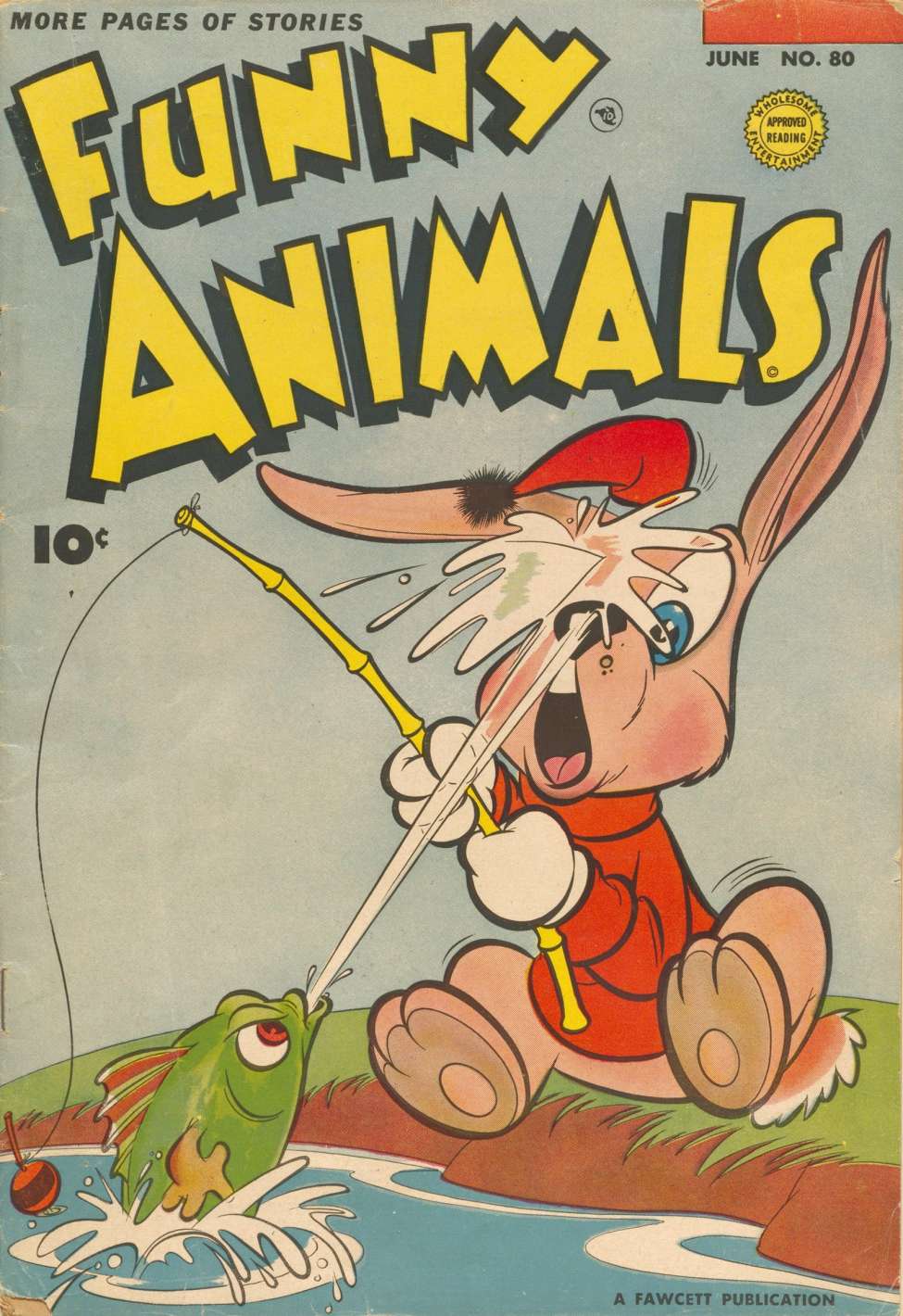 Book Cover For Fawcett's Funny Animals 80