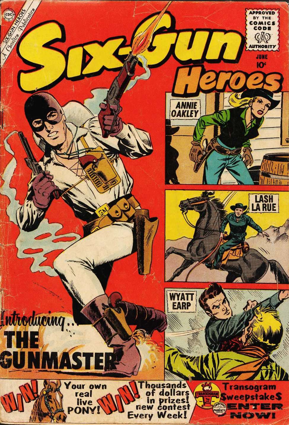Comic Book Cover For Six-Gun Heroes 57
