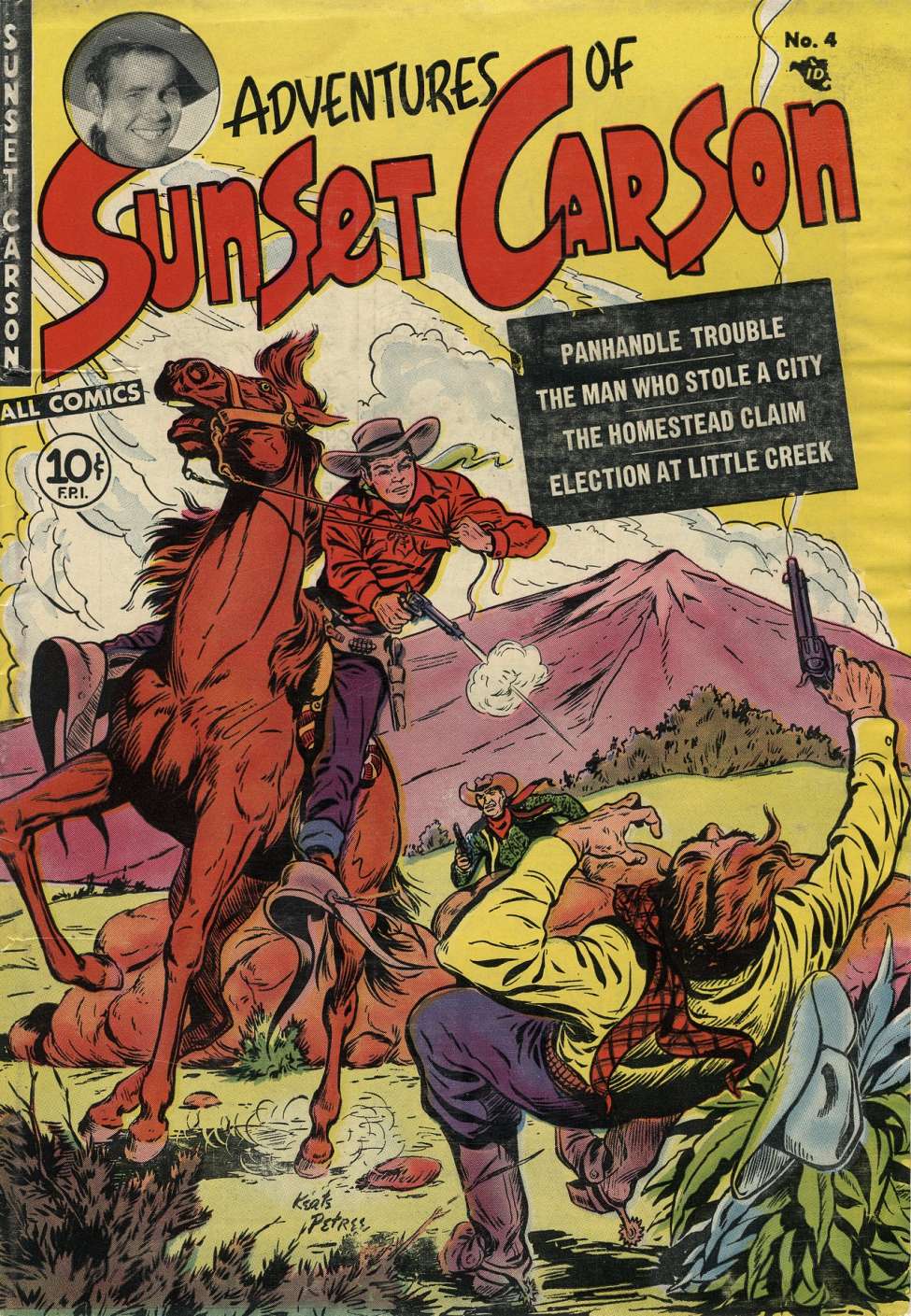 Comic Book Cover For Sunset Carson 4