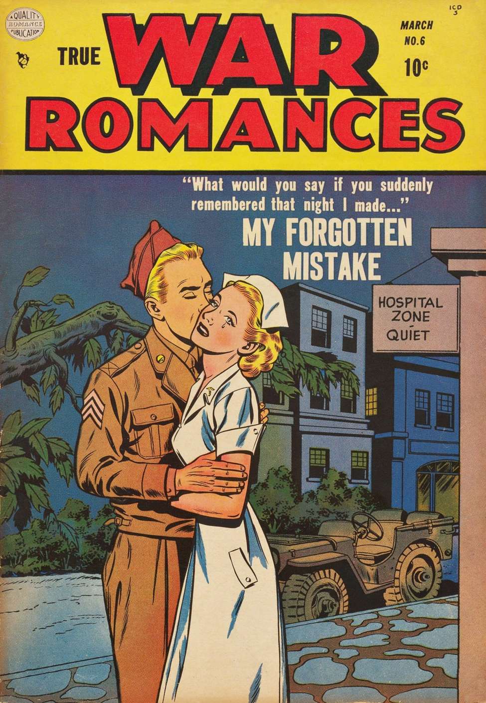 Comic Book Cover For True War Romances 6