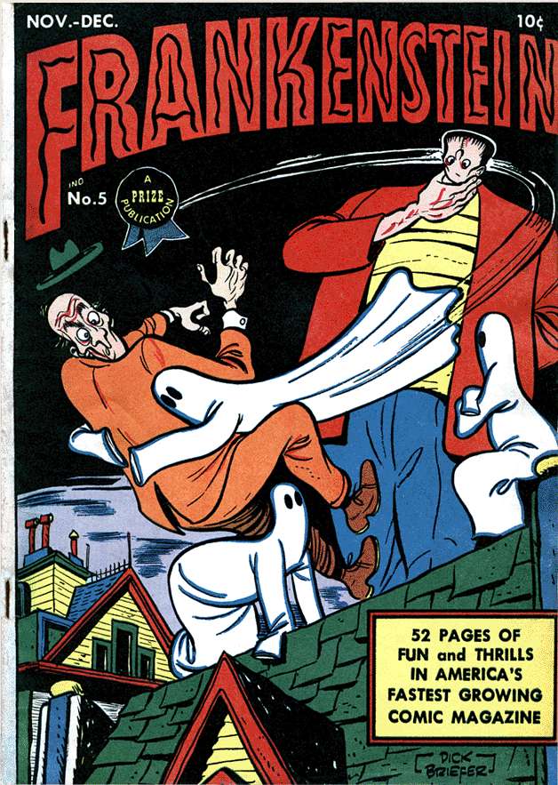 Comic Book Cover For Frankenstein 5