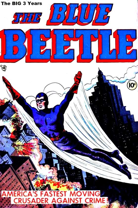 Comic Book Cover For Blue Beetle: Big 3 Comics Compilation