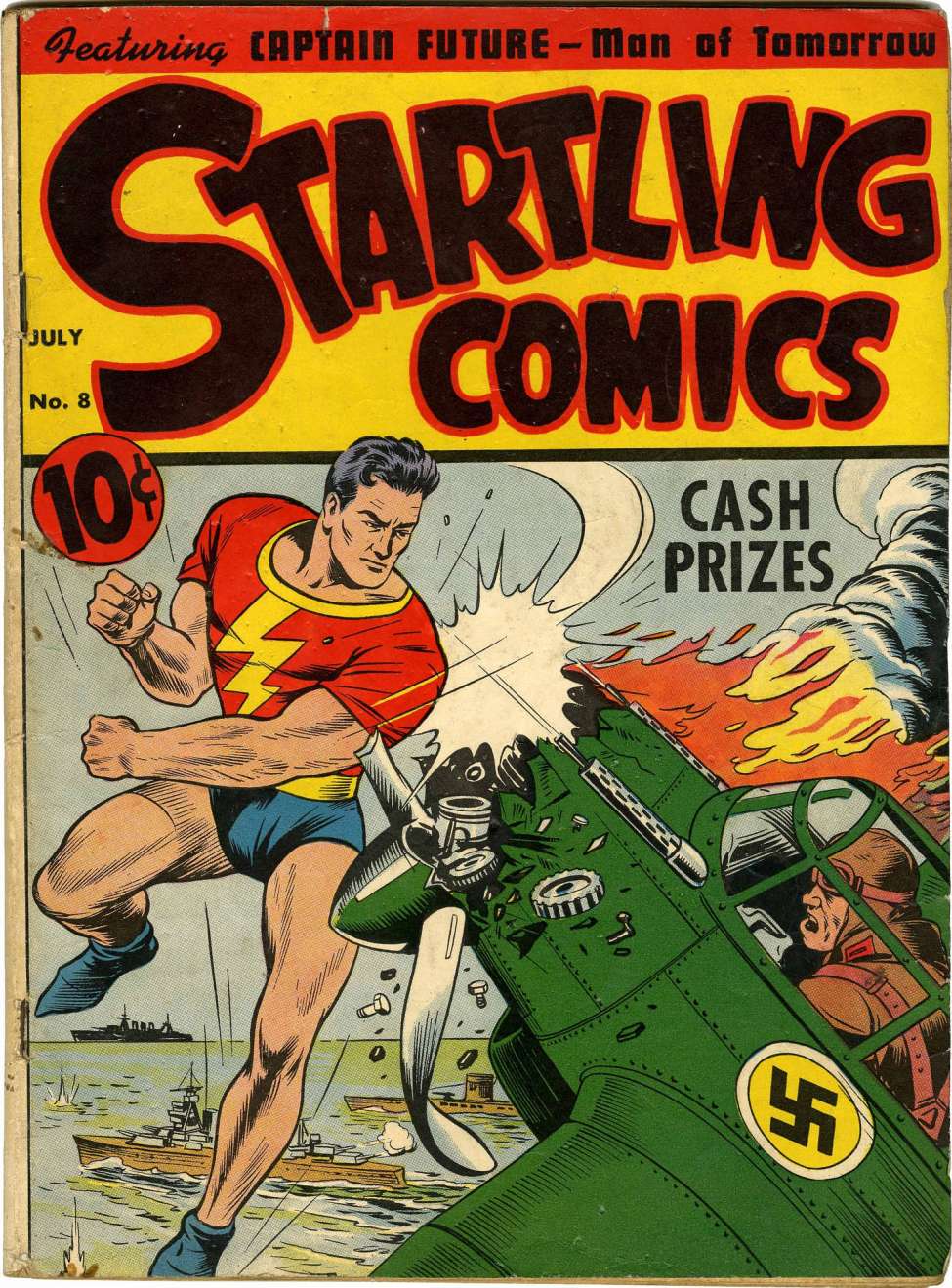 Comic Book Cover For Startling Comics 8