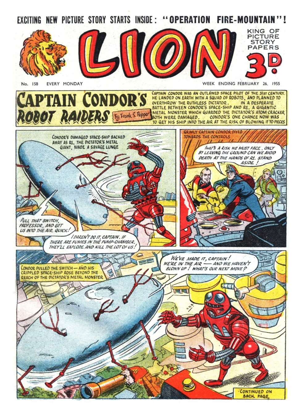Comic Book Cover For Lion 158