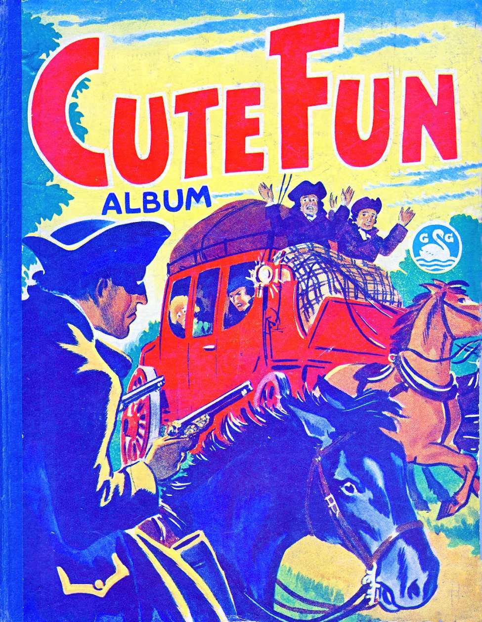 Book Cover For Cute Fun album 1955 strips only