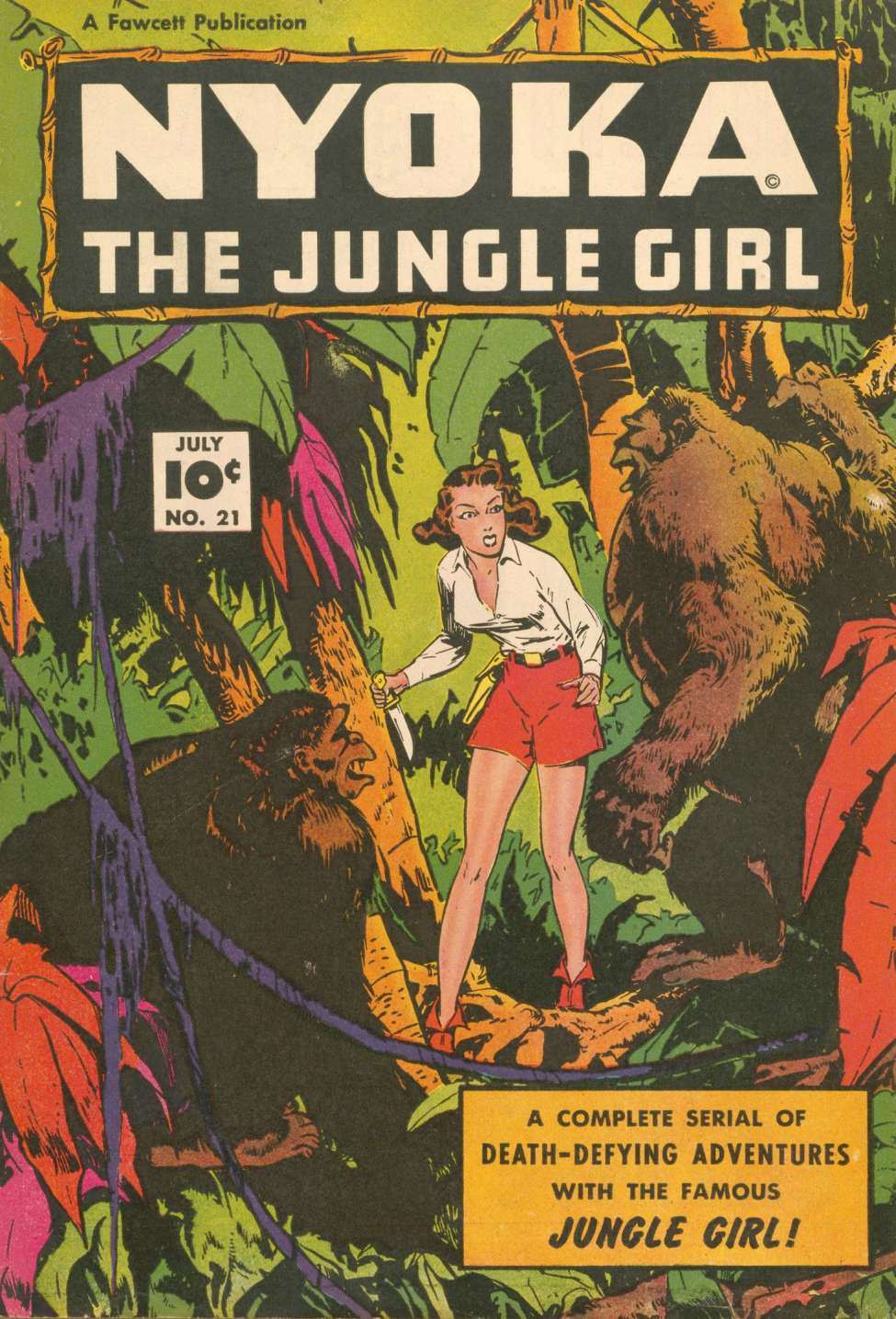 Comic Book Cover For Nyoka the Jungle Girl 21 - Version 2