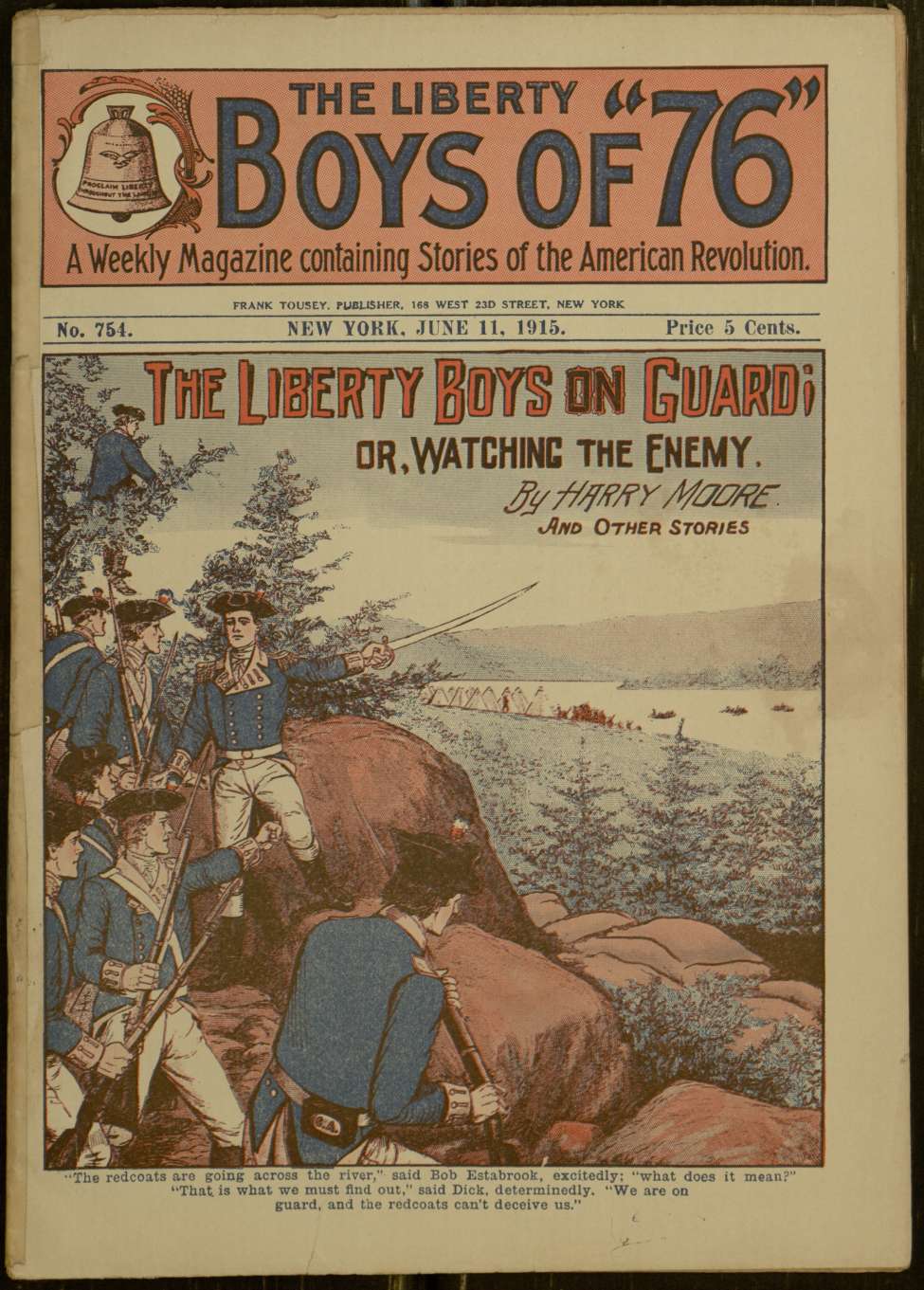 Book Cover For The Liberty Boys of 76 754 - The Liberty Boys on Guard