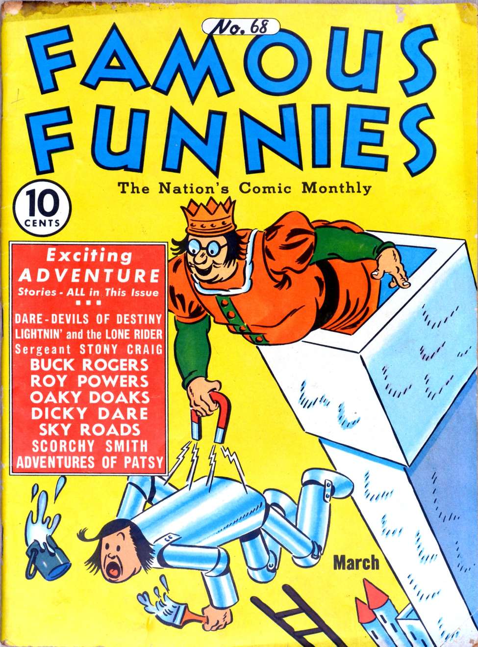 Comic Book Cover For Famous Funnies 68