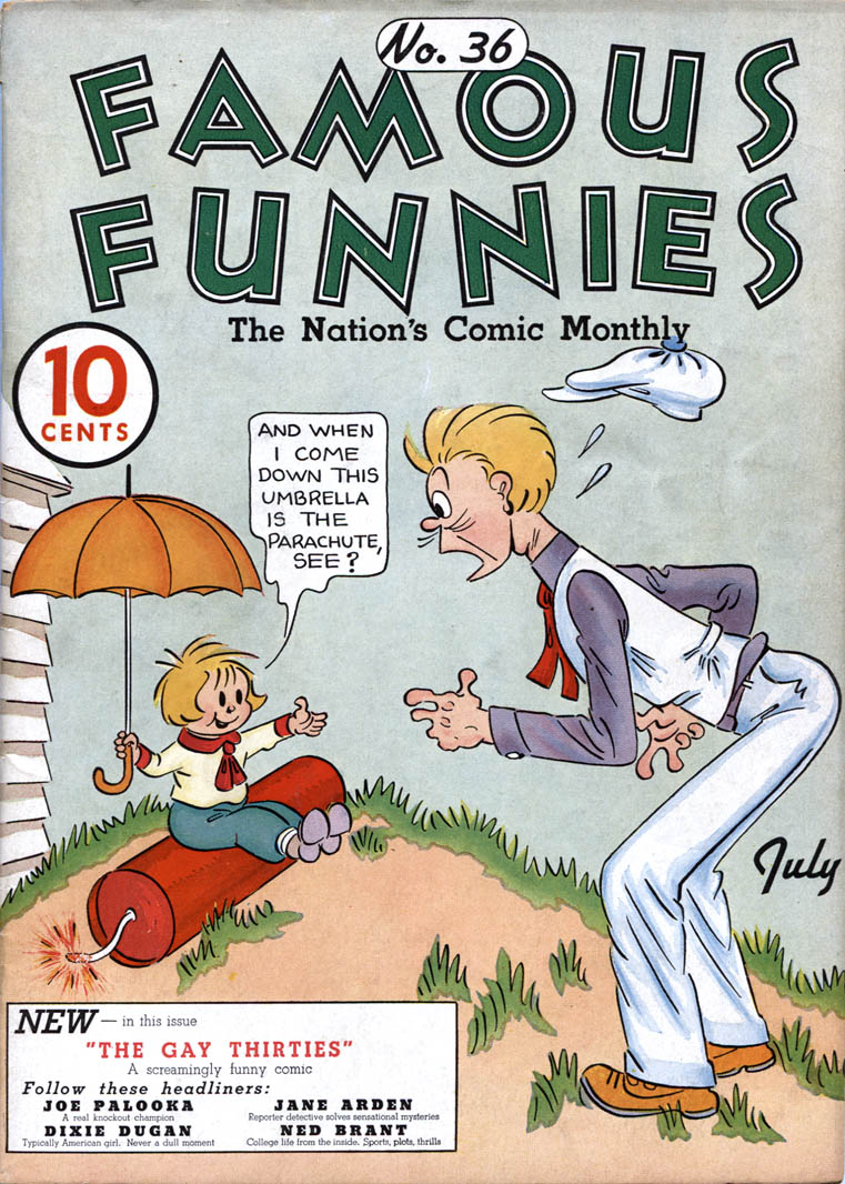 Comic Book Cover For Famous Funnies 36