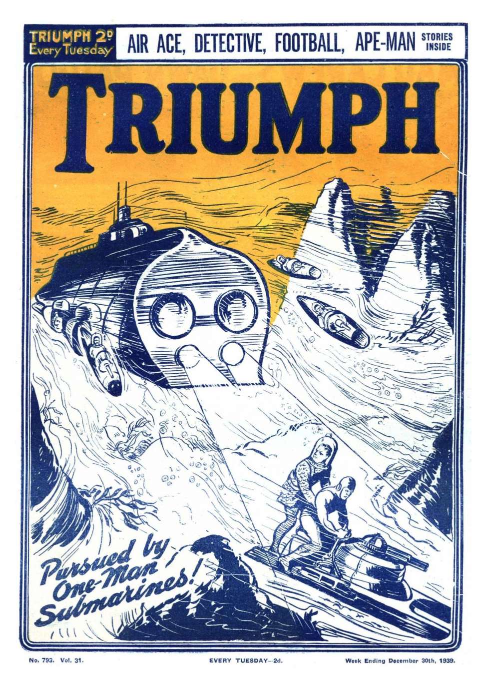 Comic Book Cover For The Triumph 793