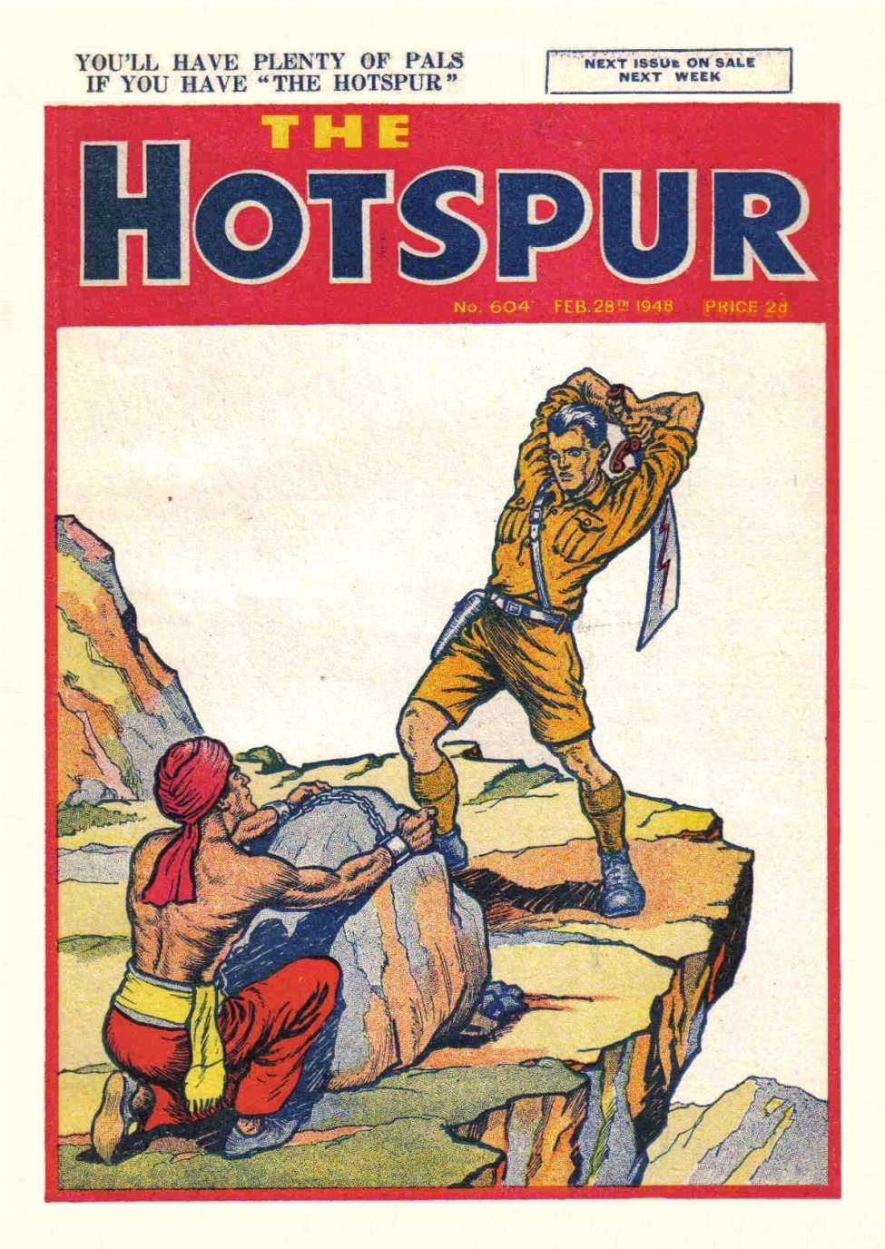 Comic Book Cover For The Hotspur 604