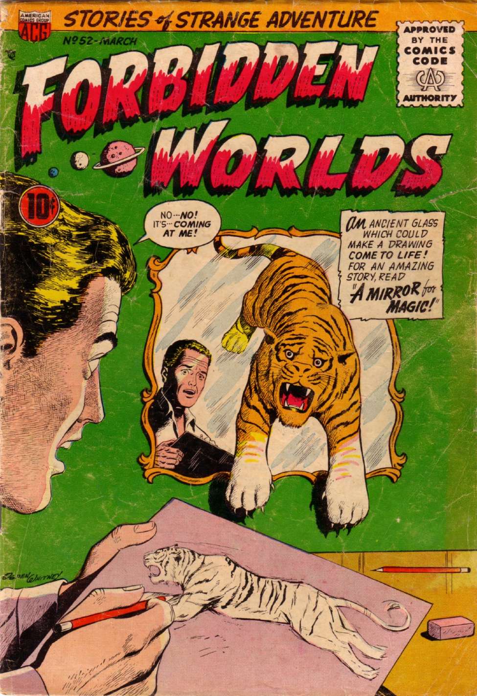 Comic Book Cover For Forbidden Worlds 52