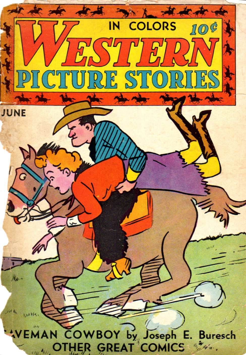 Comic Book Cover For Western Picture Stories 4