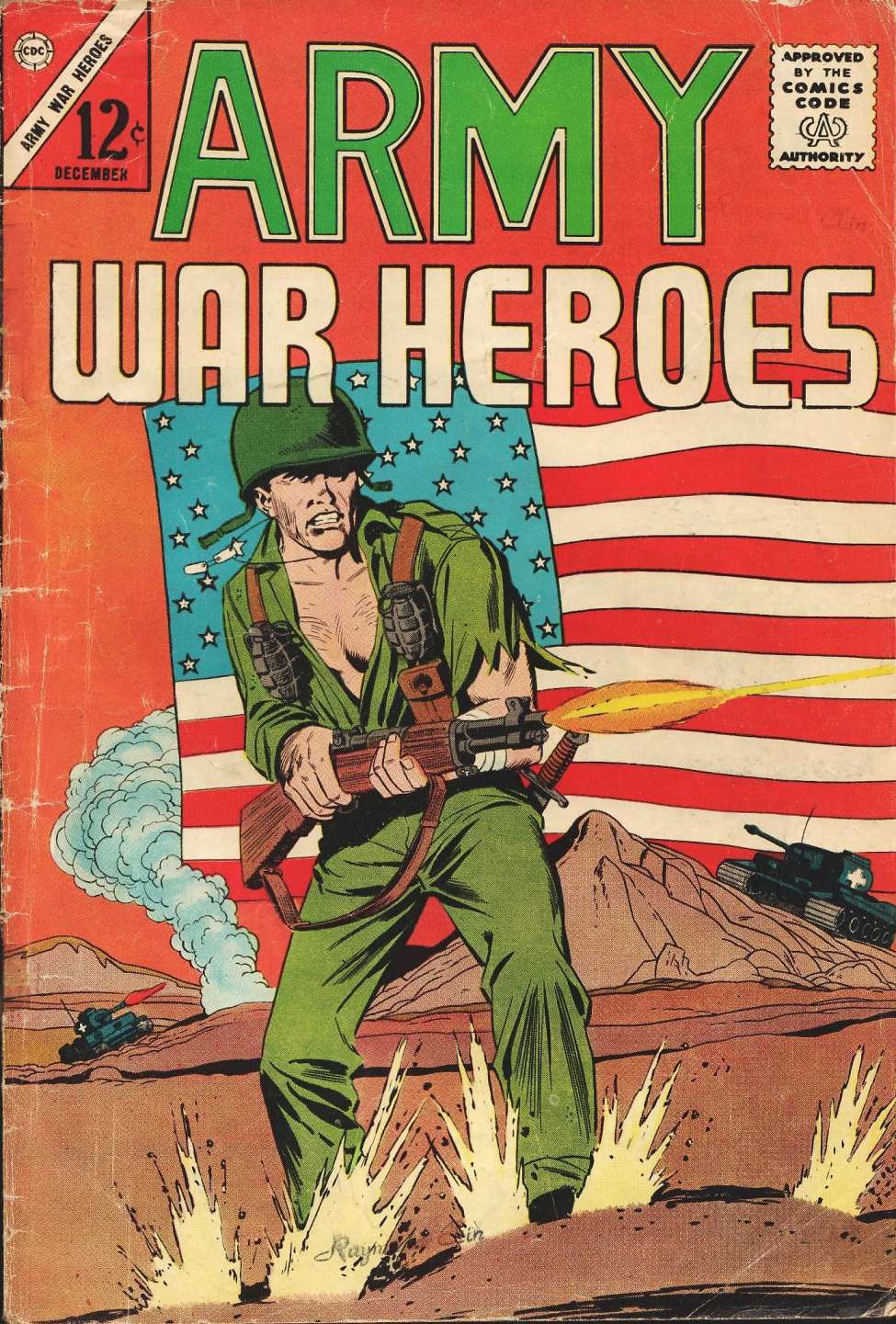Comic Book Cover For Army War Heroes 1