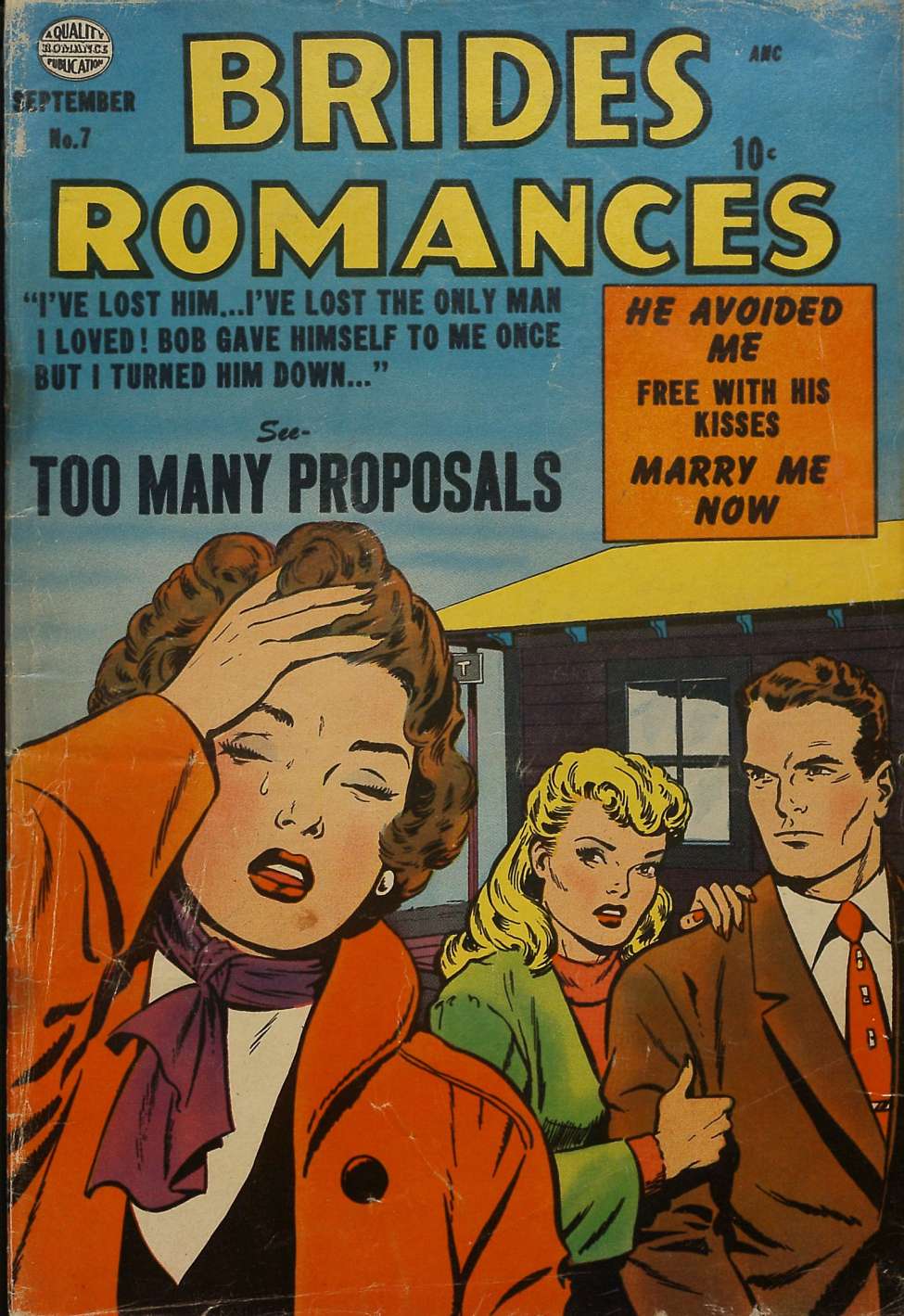 Comic Book Cover For Brides Romances 7