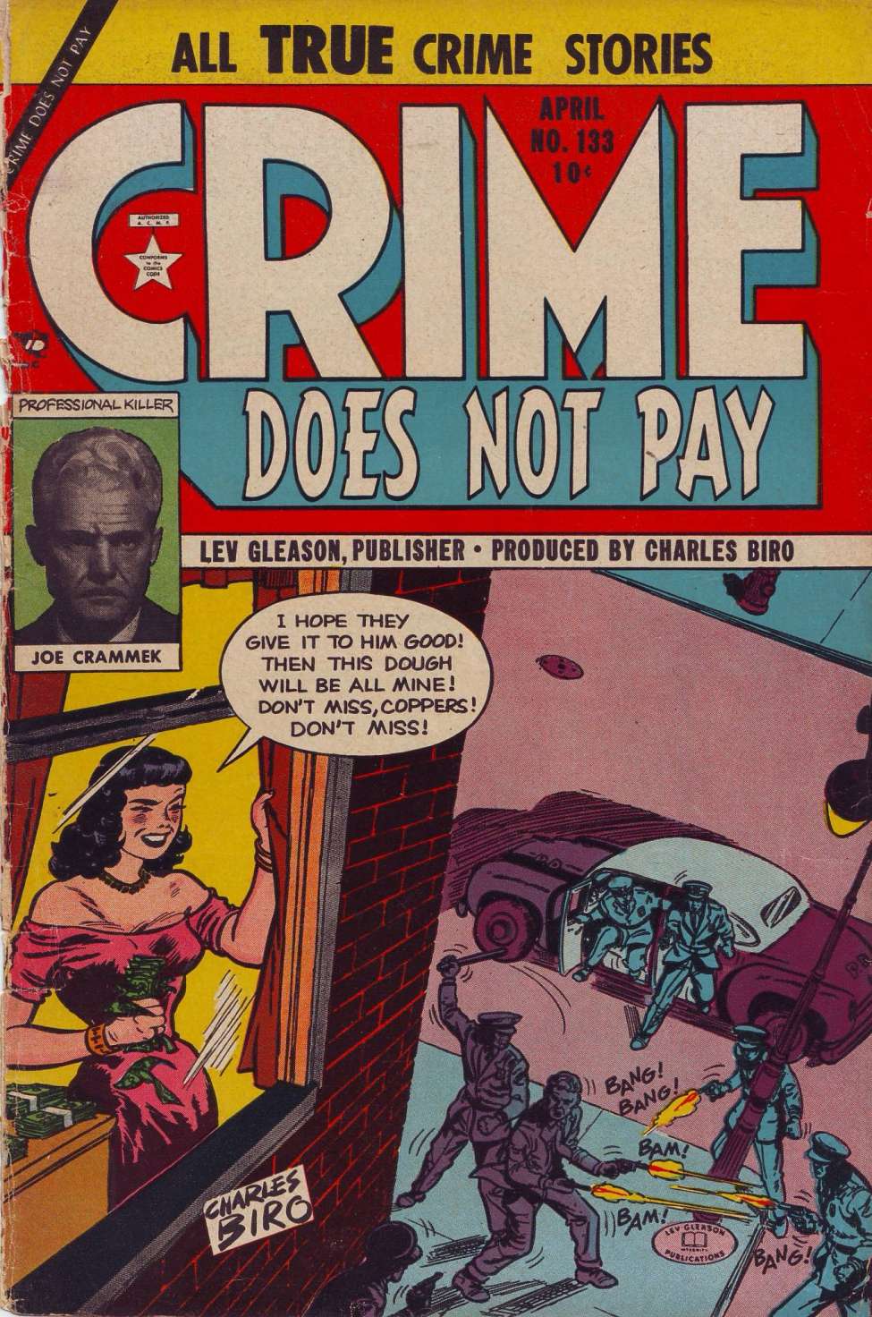 Comic Book Cover For Crime Does Not Pay 133